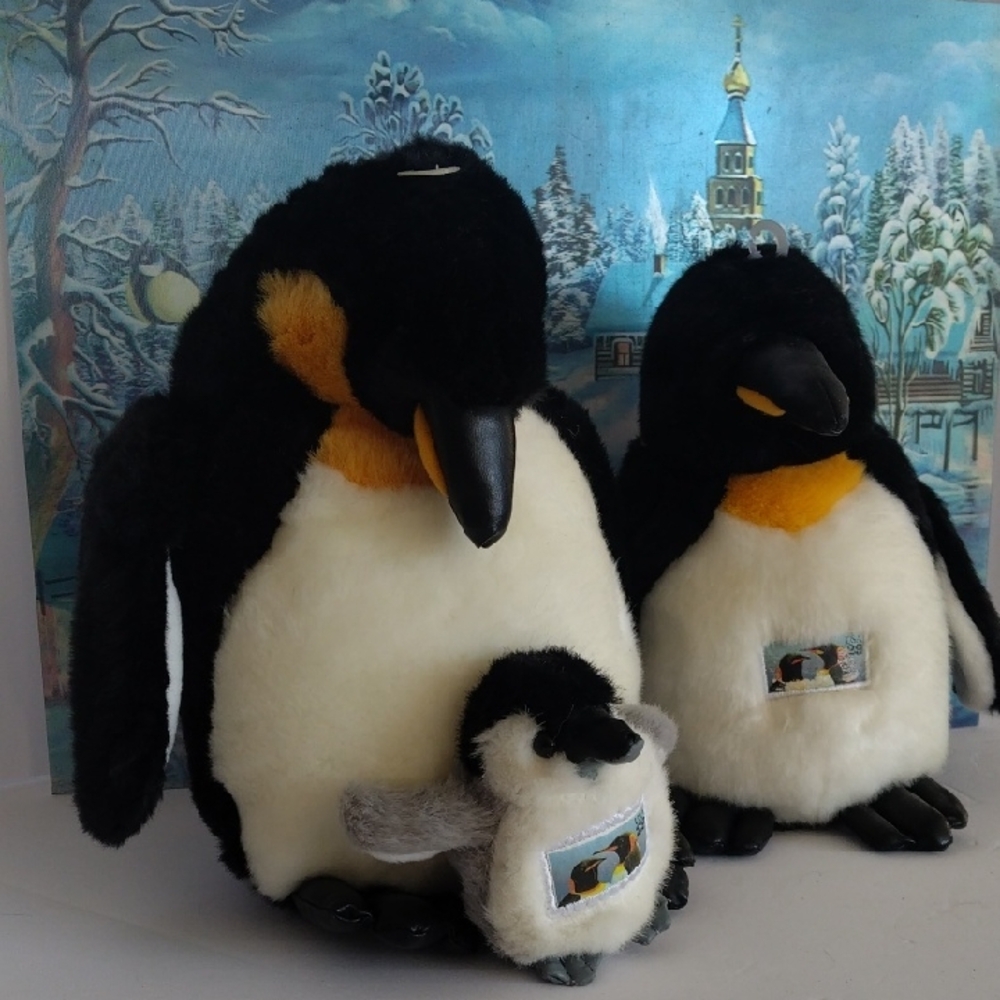 USPS 2005 Penguin Family Soft Stuffed Animals